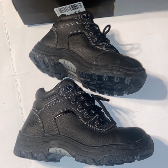 New in box Skechers for work black high top shoes size 7.5 - Picture 5 of 12